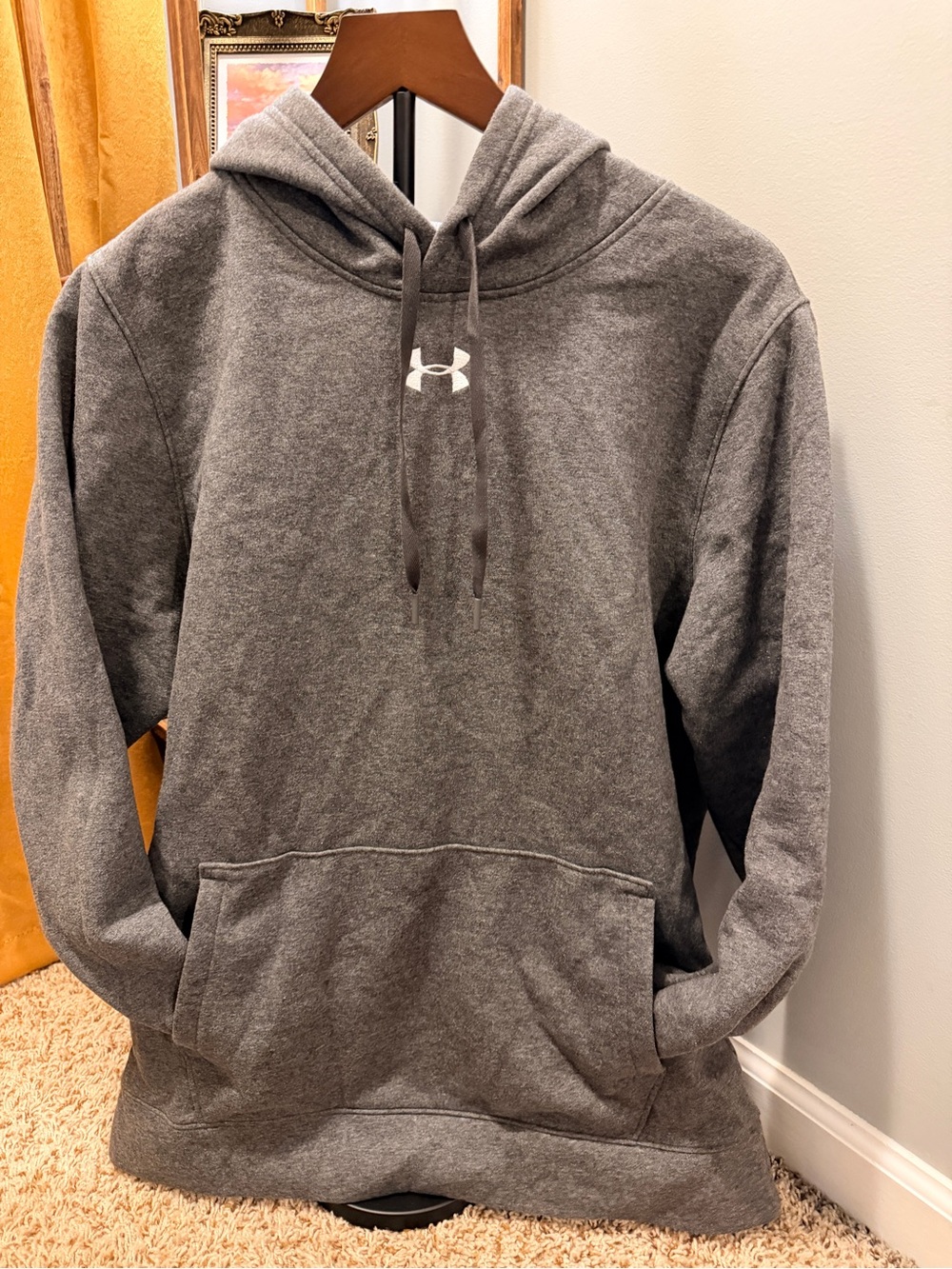 Under Armour Men's Charcoal Gray Pullover Hoodie